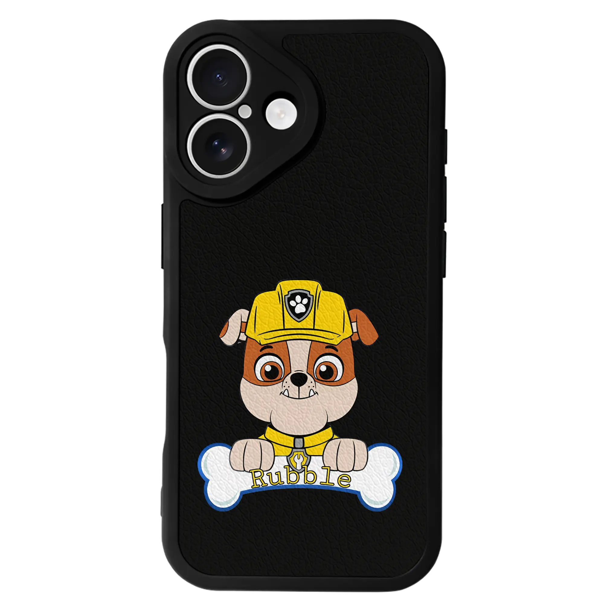 パウ・パトロール グッズ ラブル - IPhone 16シリーズ対応 ・ シリコンスマホケース ・ レザー調 ・ 高精度フィット ・ 耐衝撃 ・ ワイヤレス充電対応 ・ 精密カット